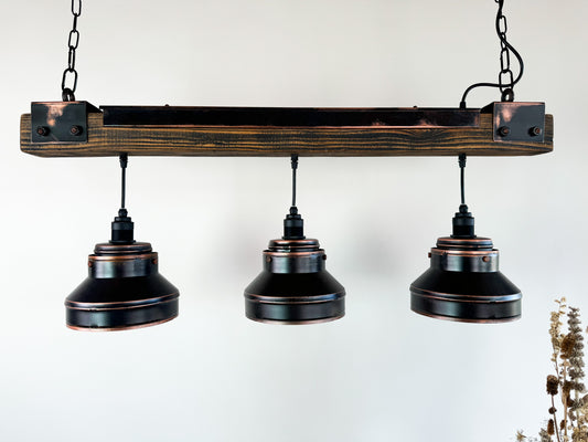 Industrial lighting ,Patina Light fixture ,Rustic chandelier , Farmhouse lighting ,Pendant light,