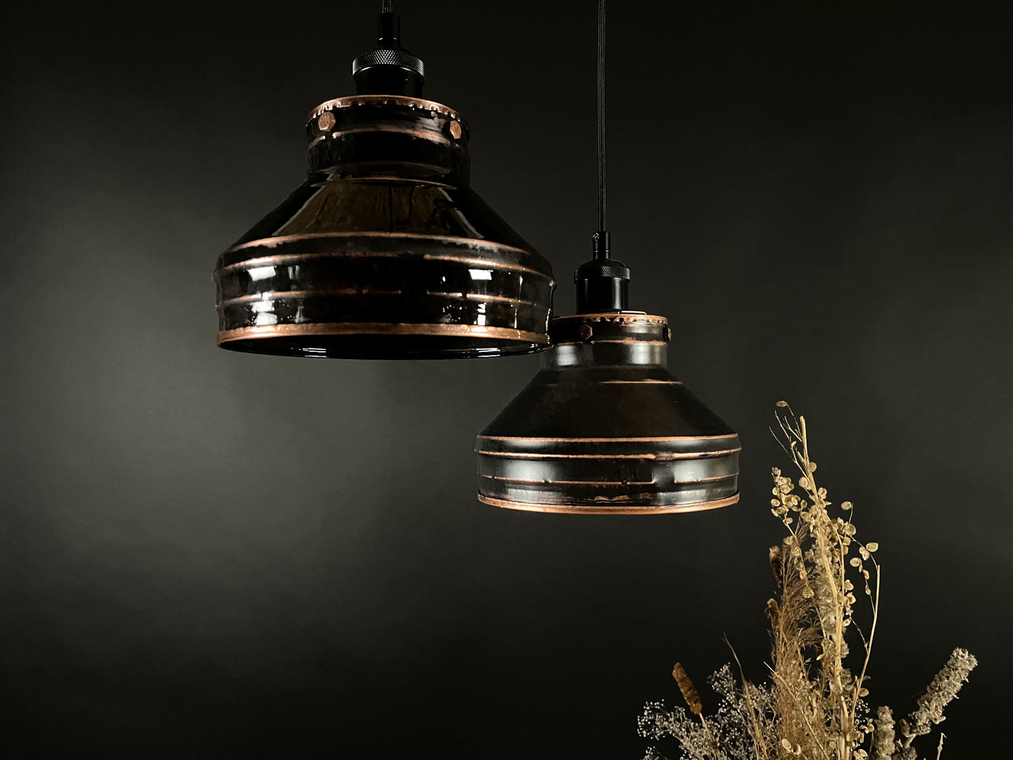 Industrial light Modern Copper lamp Patina light fixture