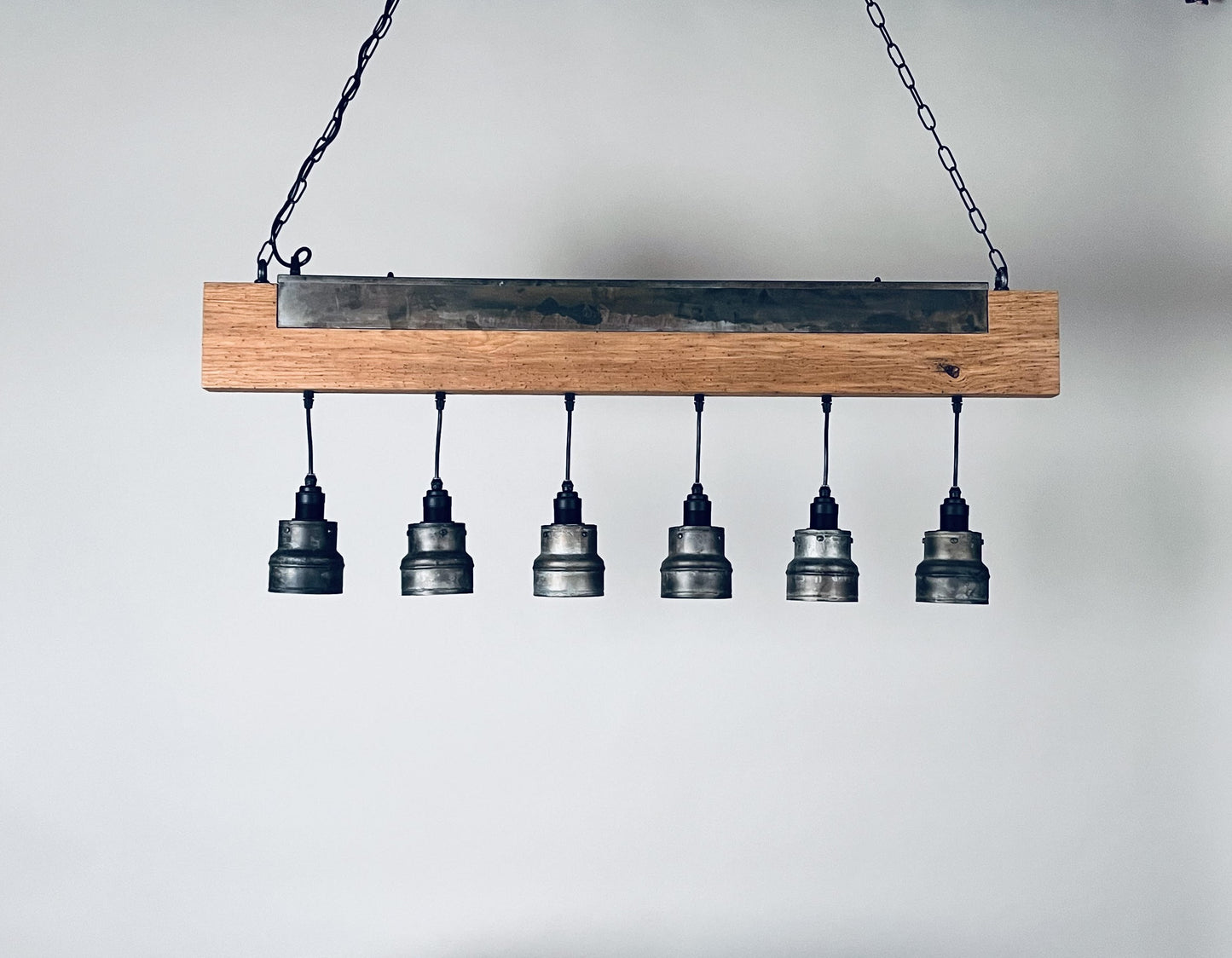 Industrial lighting , Oak Dining room light ,Light fixture ,Oak light,Rustic chandelier , Farmhouse lighting