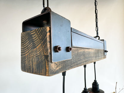 Industrial lighting , Copper lamp ,Patina Light fixture ,Rustic chandelier , Farmhouse lighting